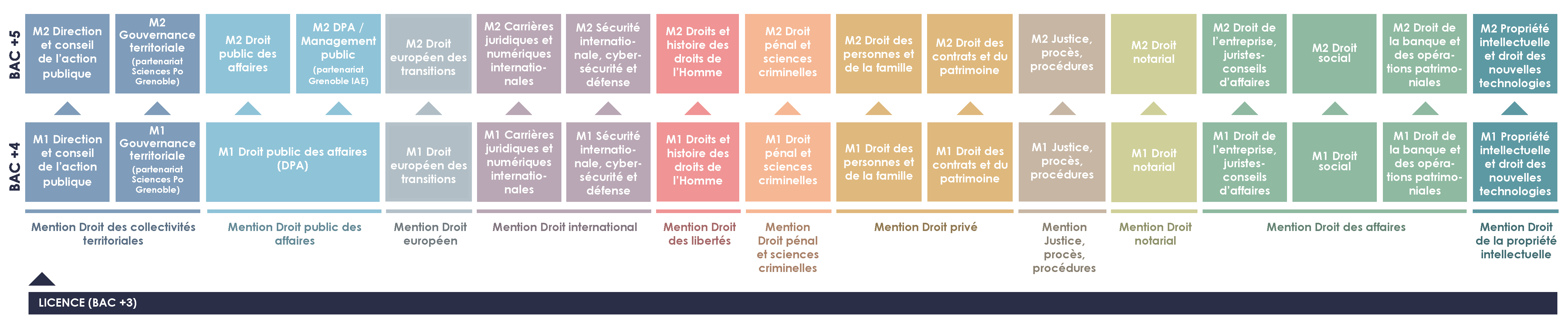 Carte des formations en Master 24-25