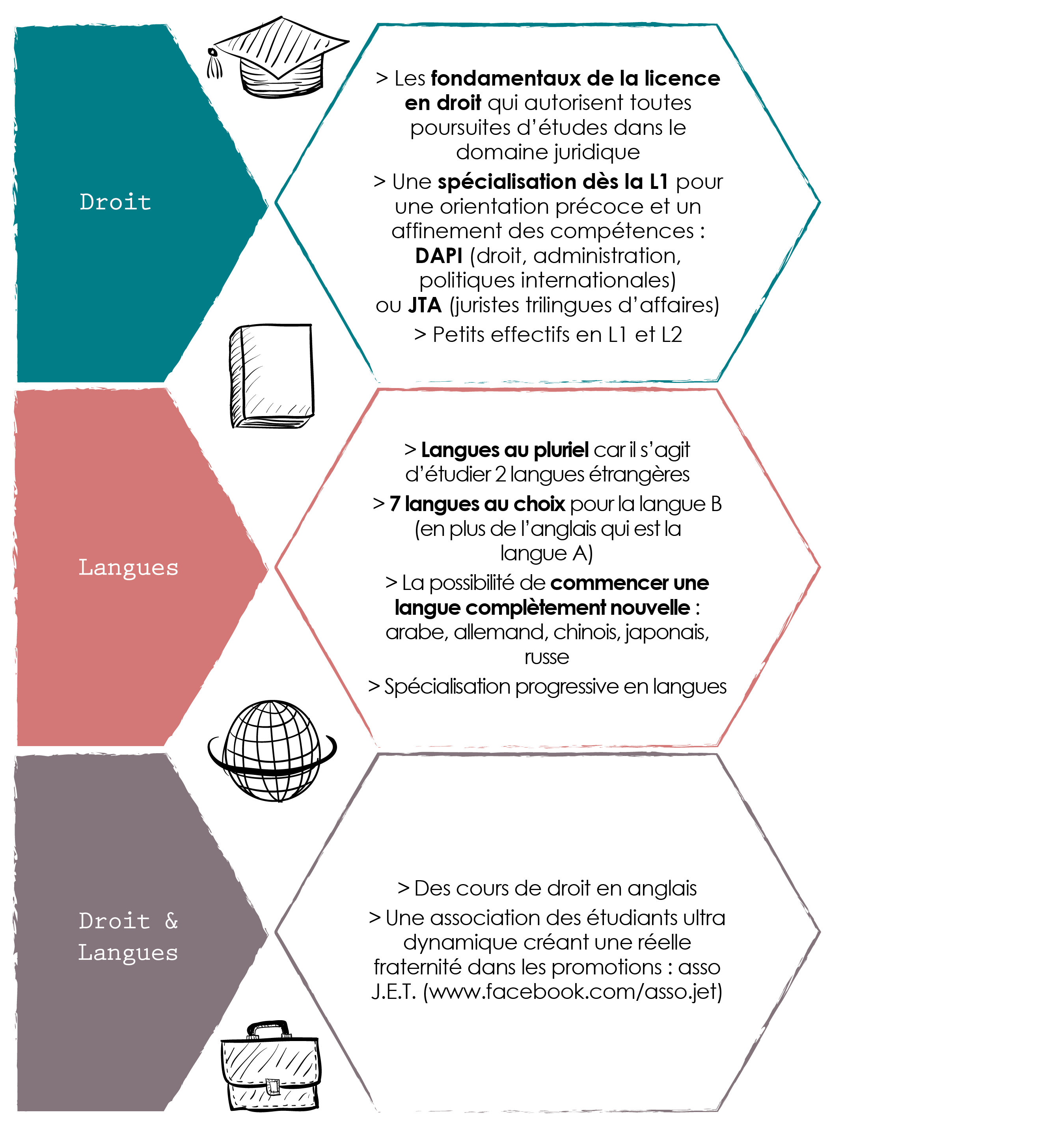 secretariat droit langues tours